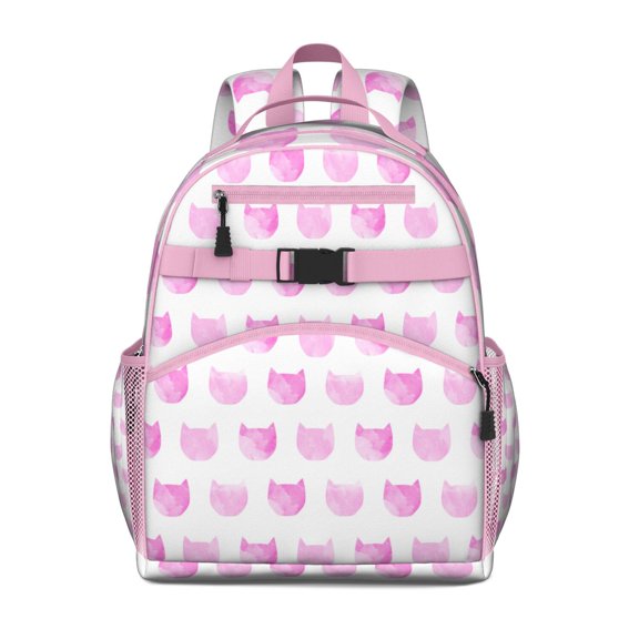 Cat Lover Gift Students Backpack with Adorable Cat-themed Print, Floral Cat Design, and Artistic Cat Print for Students and Students
