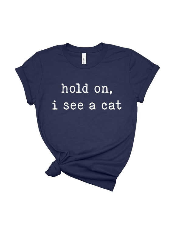 Cat Lover Graphic Tee, Funny Pet Humor Shirt, Cat Mom Gift