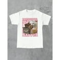 thumbnail image 1 of Cat Lover Graphic Tee T Shirt Top Professional Napper Cats Design Casual Short Sleeve Crew Neck White S-5XL, 1 of 5