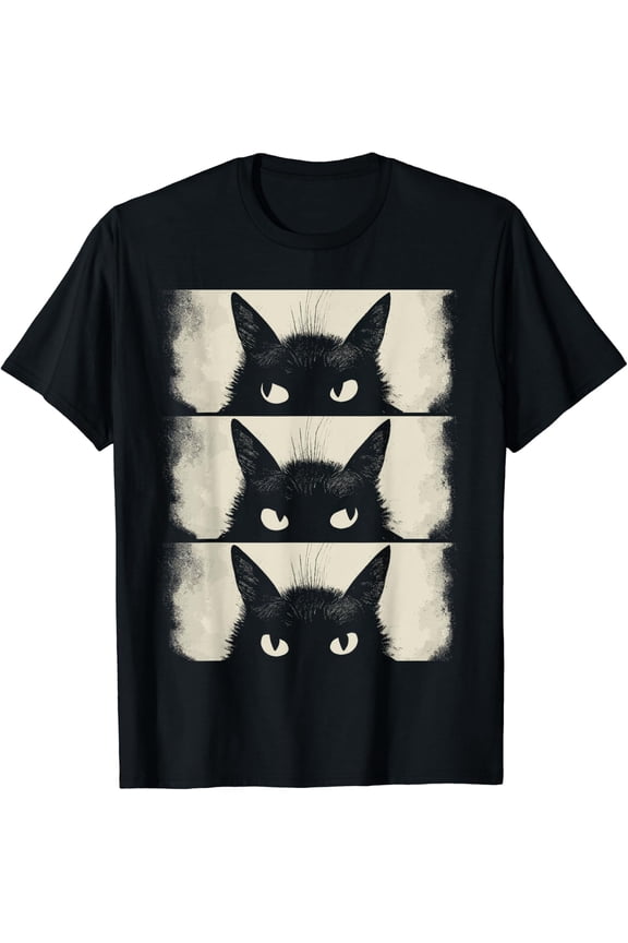 Cat Lover, Grumpy Black Kitten, Cat Mom, Cat Dad T-Shirt Size S-5XL