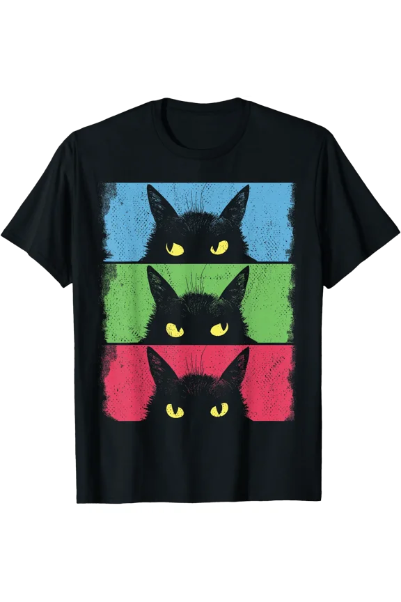 Cat Lover, Grumpy Black Kitten, Cat Mom, Cat Dad T-Shirt, Unisex T-Shirt