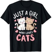 Cat Lover Just A Girl Who Loves Cats Version Two T-Shirt