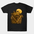 thumbnail image 1 of Cat Lover Retro Pet Parent Feline Kitten Black Cat Minimalist Art Unisex T-Shirt U363, Sizes up to 5XL, 1 of 2