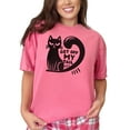 thumbnail image 1 of Cat Lover T-Shirt, Funny Get Off My Tail Shirt, Grumpy Cat Graphic Tee, Cute Cat Shirt for Pet Owners, Cat Attitude Shirt, Crunchberry Comfort Colors T-Shirt, 2XL, 1 of 1