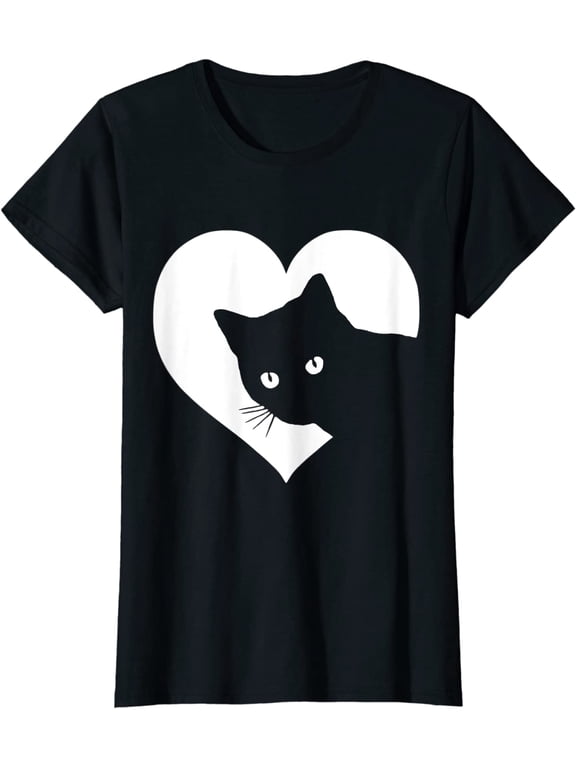 Cat Lover T-Shirt Who Loves Cats Funny Gift for Women Girls T-Shirt
