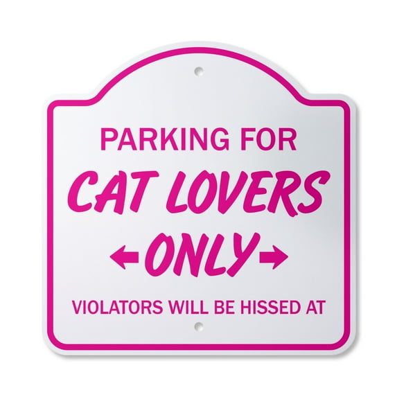 Cat Lovers 10” x 10” Sign | Indoor/Outdoor Plastic | SignMission Designer Animals Kitten Love Pets Kitty Feline Collector Cats Novelty Gift Funny Joke Gag Road Garage