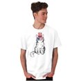 thumbnail image 1 of Cat Lovers Patriotic American Kitty Men's Graphic T Shirt Tees Brisco Brands M, 1 of 6