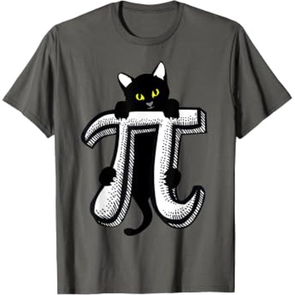 Cat Lovers Pi Day Teacher Student Graphic Math Cats Pi T-Shirt