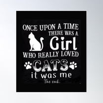 Cat Lovers. Poster Wall Art, Modern Wall Decor For Living Room Bedroom, 8x12 UNFRAMED