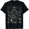 thumbnail image 1 of Cat Luna Moth Moon Phases Dark Academia Aesthetic Unisex T-Shirt for Men Women Kids Toddler,Black Color,Size 5XL, 1 of 5