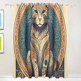 thumbnail image 1 of Cat Magic Array Lion Black Out Curtains 72 Inch Length Curtains for Sliding Glass Doors Bedroom Living Room 2 Pack, 1 of 6