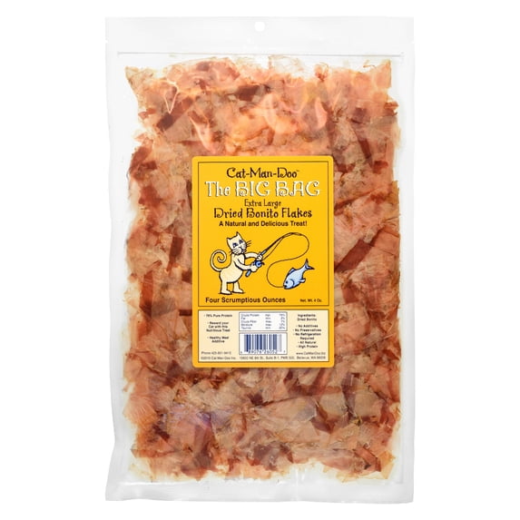 Cat-Man-Doo Extra Large Dried Bonito Flakes, Cat and Dog Treats