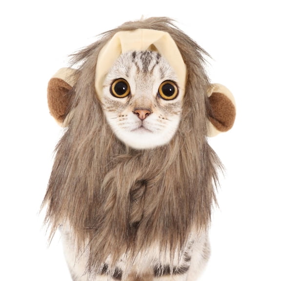 Cat Mane , Mane Costume for Cat, Pet Clothing Accessories Dog Mane for Cat for Fancy Dress Small Dogs, L