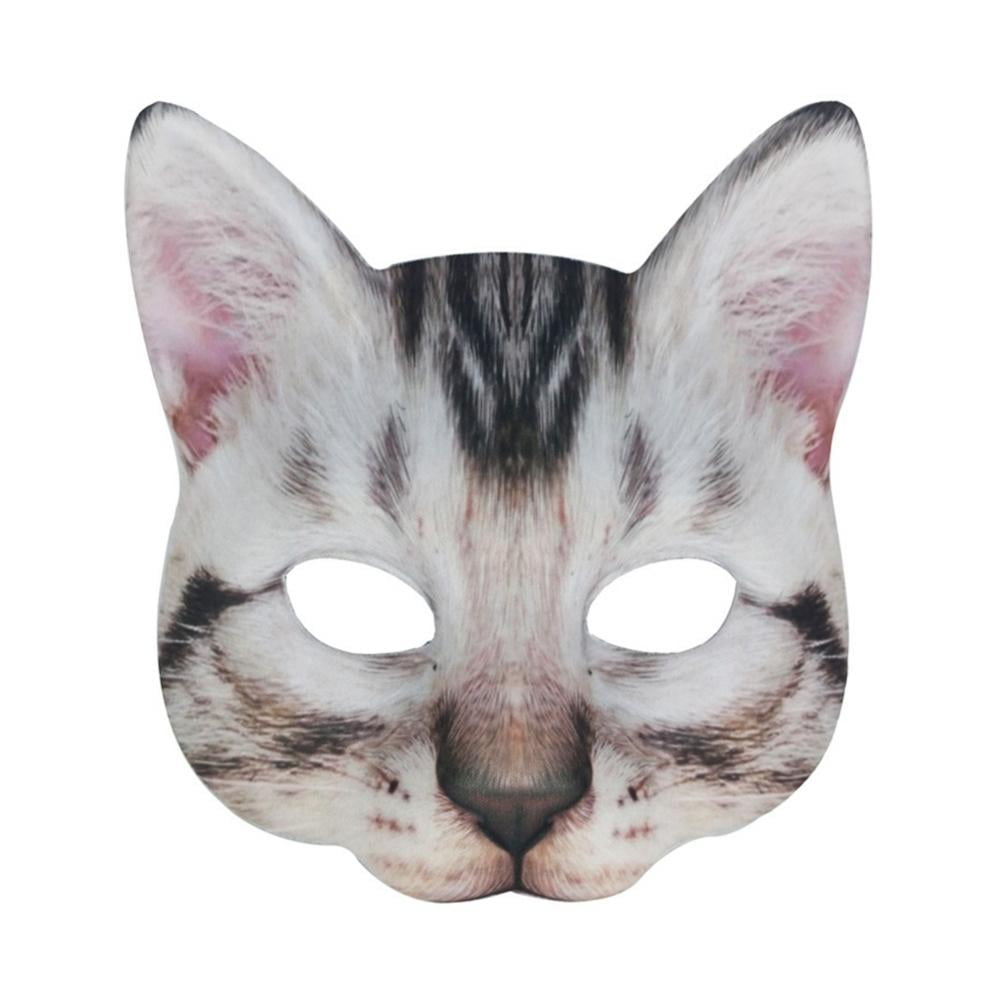 Fluffy Brown Tabby Therian Mask
