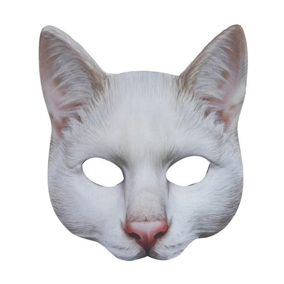 Cat Mask Animal Half Face Mask Fancy Dress Animal Tabby Mask Animal Cat Head Mask Halloween Novelty Costume Party Accessory