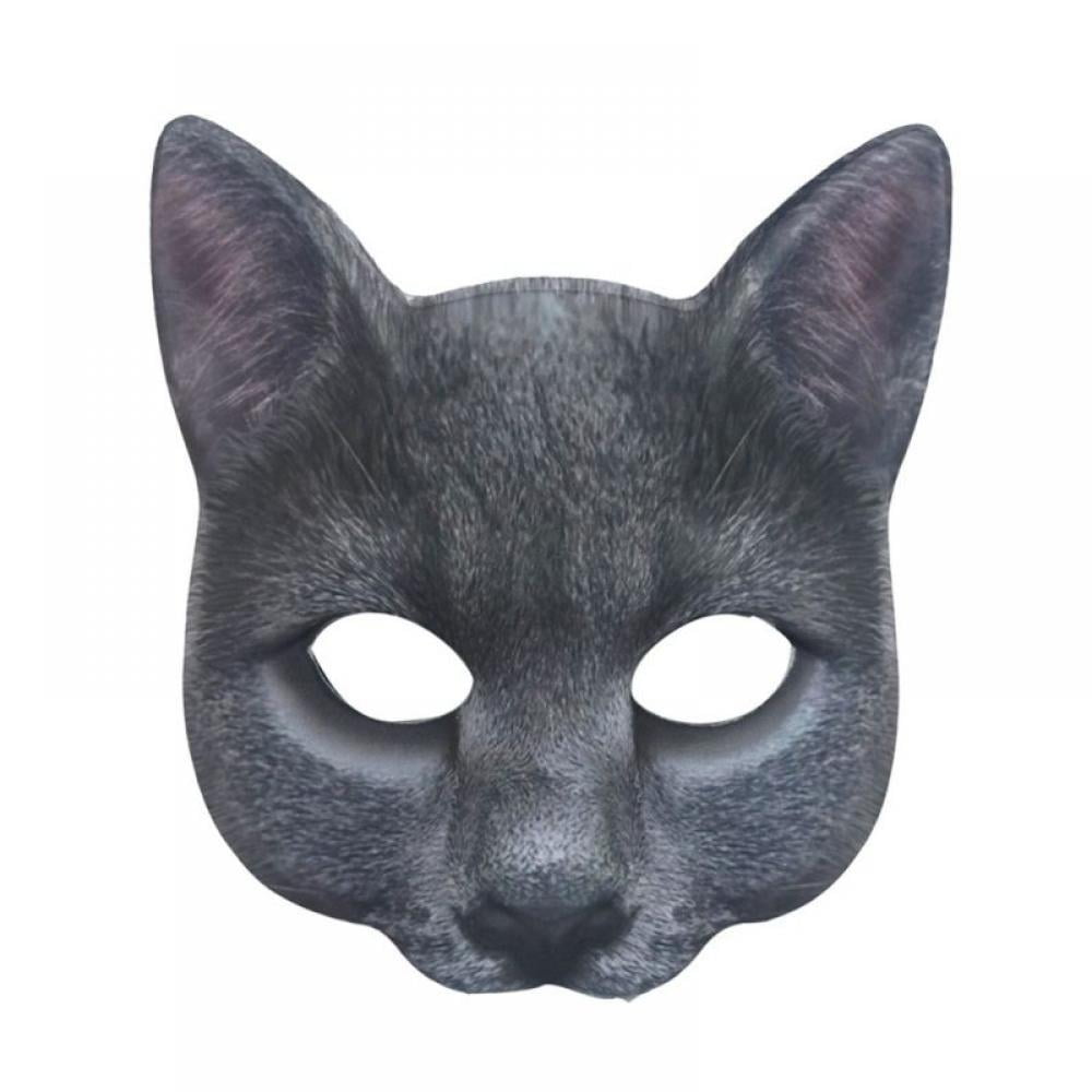 Cat Mask Halloween Mask Face Mask Halloween Animal Head Mask