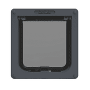 Cat Mate 4-Way Locking Cat Flap for Doors with Door Liner, 7.625x7.875 Inch, Grey
