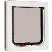 Cat Mate Lockable Cat Flap - White 7-5/8 Wide x 7-7/8 High