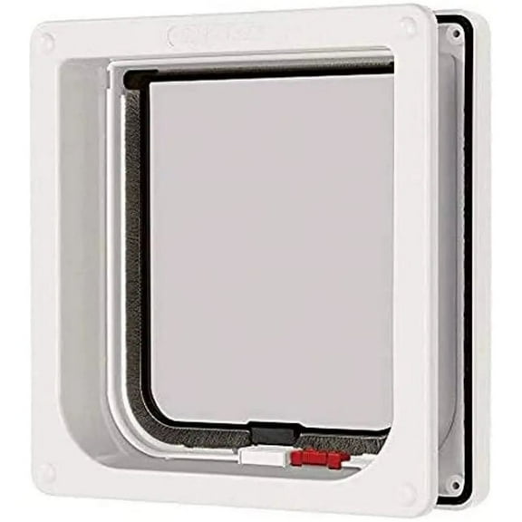 Cat Mate Lockable Cat Flap With Door Liner, White