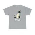 thumbnail image 1 of Cat Meh - Meow Funny Siamese Cat Lovers Gift T-Shirt, 1 of 1