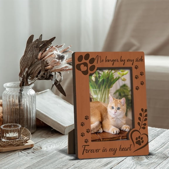Cat Memorial Photo Frame Sympathy Keepsake for Pet Lovers Picture Frame