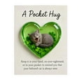 thumbnail image 1 of Cat Memorial Pocket Hug, Heart-Shaped with Inspirational Cards,Resin Keepsake Figurines,for Grieving Cat Owners and Cat Lovers, 1 of 9