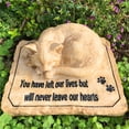 thumbnail image 1 of Cat Memorial Stones Grave Markers with A Sleeping Cat on The Top - Cat Garden Stones Burial Markers Sympathy Cat Memorial Loss Gifts for Garden, Backyard Patio or Lawn,8.5"x7"x3.5", 1 of 5