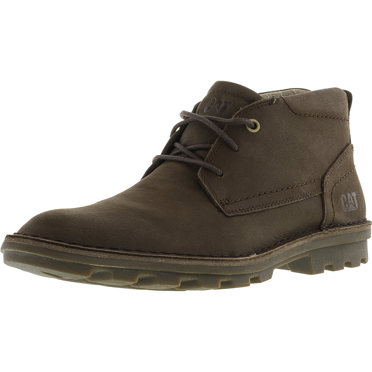 Cat Men's Brady Mid Summer Brown AnkleHigh Leather Boot 9M