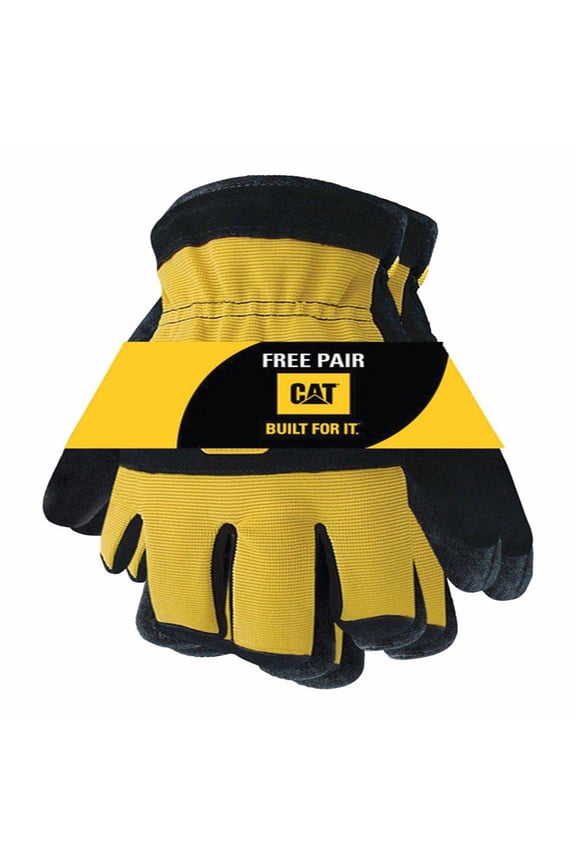 Men's Palm Work Gloves Black/Yellow L 2 pair