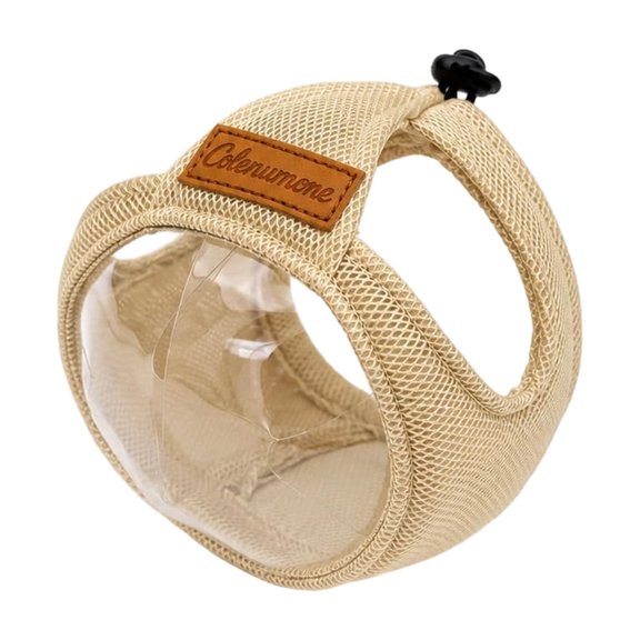 Cat Mesh Muzzle, Adjustable Breathable Head Cover Protector, Soft Restraint Hood for Grooming Vet Visit Outdoor Safety Protection
