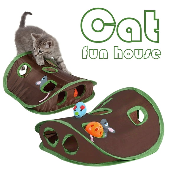 Cat Mice Game Intelligence Toys Pet Educational Toys, Tent With Bell, Tunnel Drill, Cat Toy*Structure Cat Mice Game Intelligence Toys, Pet Educational Toys, Tent With Bell, Tunnel
