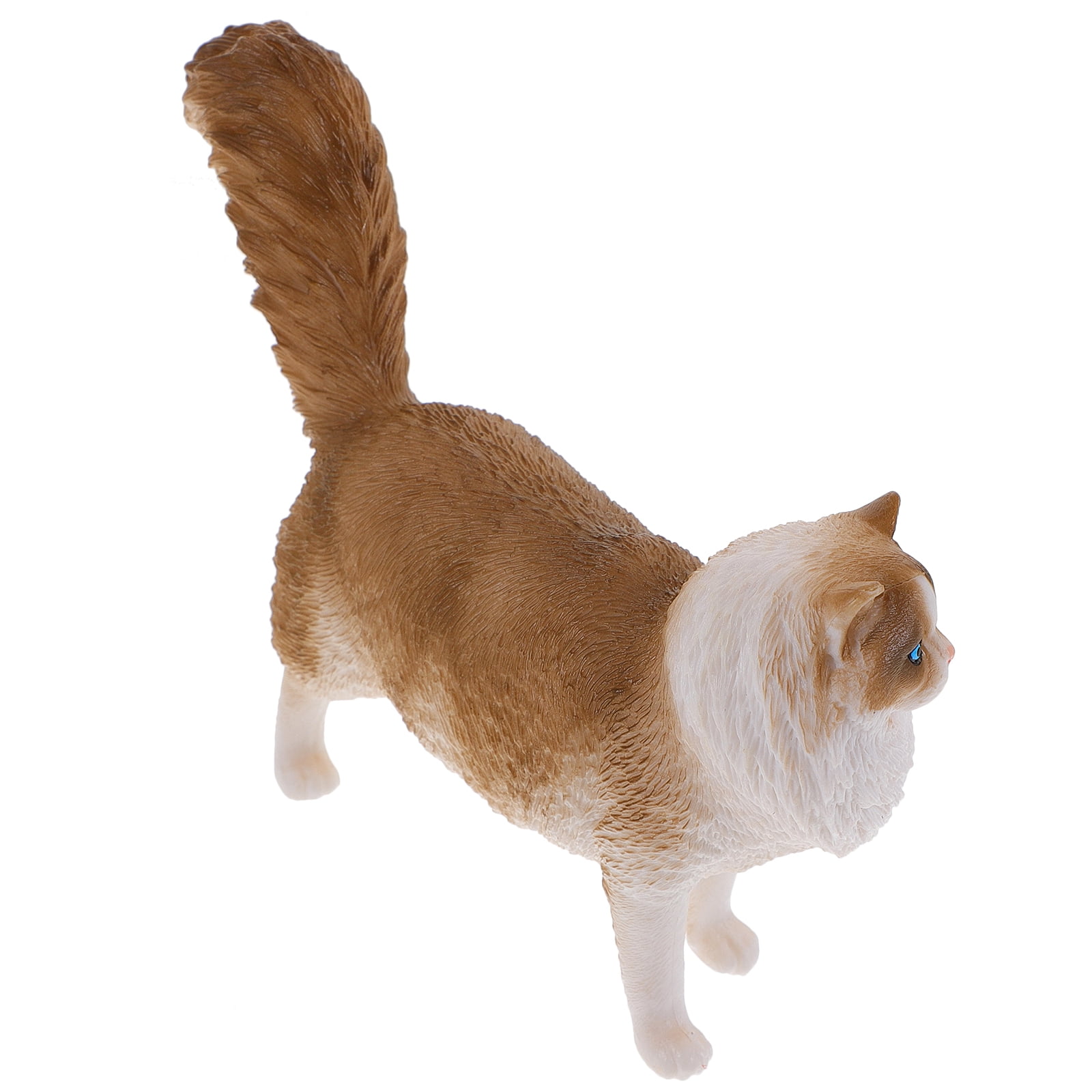 Cat Model Ornament Artificial Cat Figure Toy Plastic Miniature Cat Toys ...