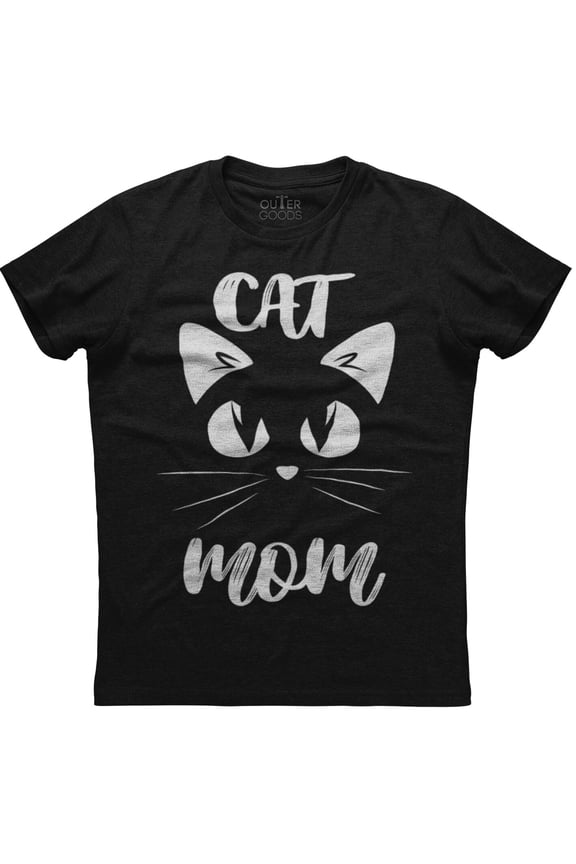 Cat Mom Animal Loving Funny & Cute Classy Unisex Black Cotton T-Shirt