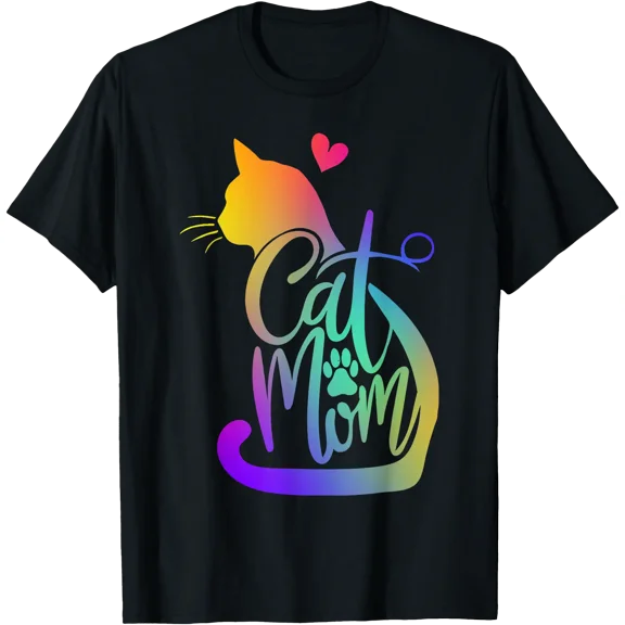 Cat Mom Cat Lover Cute Mother's Day Mama I Love My Cat T-Shirt