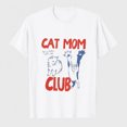 thumbnail image 1 of Cat Mom Club Shirt Women Cat Lover Graphic Tee Cute Cat Shirts Gifts for Cat Moms, 1 of 8