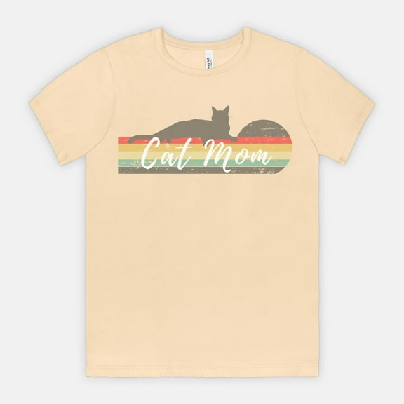 Cat Mom Crew Neck Tee
