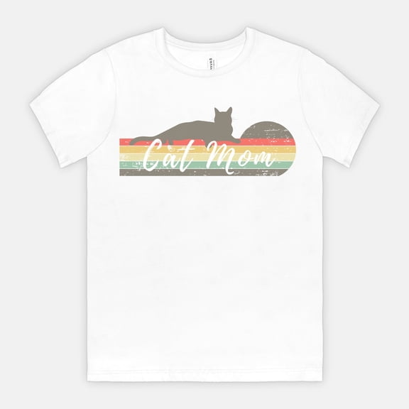 Cat Mom Crew Neck Tee