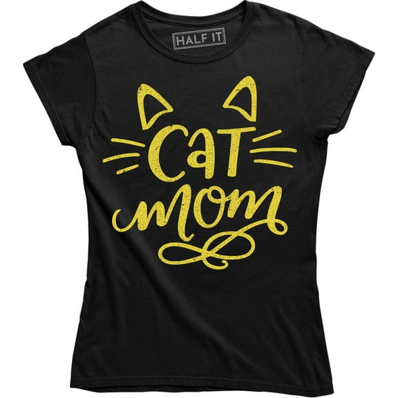 Cat Mom Feline Lover Kitty Kitten Adopt Rescue Pet Funny Humor Women's T-Shirt