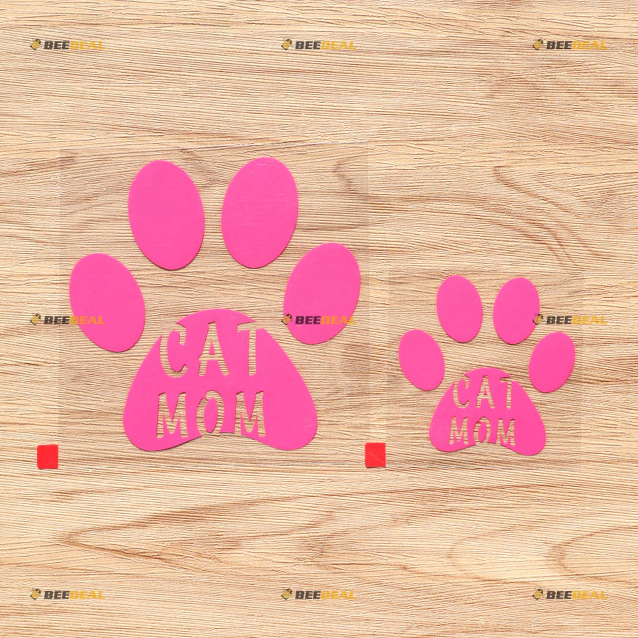 Set Of 6 Paw Print Decal Stickers Car Quality Cat Dog Pet Outdoor Vinyl LARGE - Foto 6