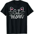 thumbnail image 1 of Cat Mom Happy Mothers Day For Cat Lovers Family Matching T-Shirt, 1 of 4