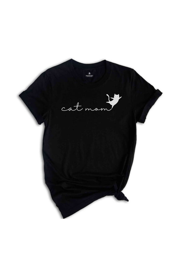Cat Mom Shirt, Cat Dad Shirt, Cute Shirt, Black Kitty Shirt, Gift for Cat Lover, Cat Mama Shirt, Cat Lover Shirt