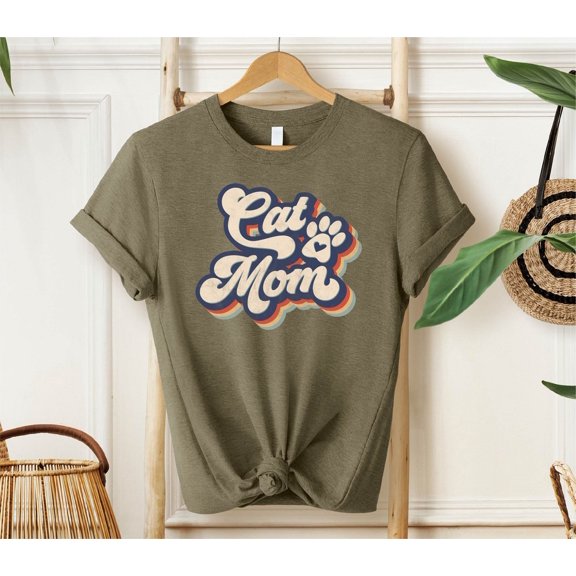 Cat Mom Shirt, Cat Mom Shirt, Cat Lover Shirt, Pet Lover Shirt, Cat Paw Shirt, For Her, Pet Owner Shirt, Positive Shirts TSHIRT All Size S-5XL