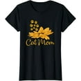 thumbnail image 1 of Cat Mom Sunflower Cat mama kitty woman T-Shirt, 1 of 3