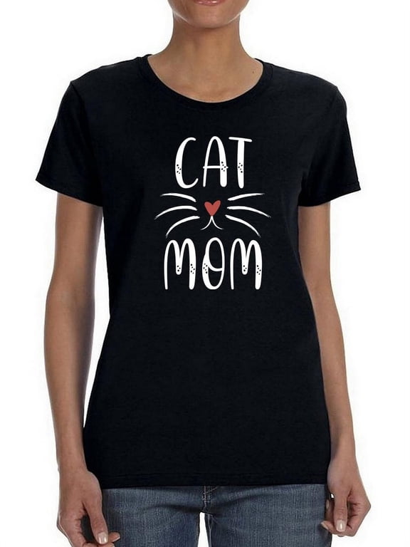 Cat Mom Women Shaped T-Shirt, Female Small