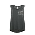 thumbnail image 1 of Cat Mom Women's Fashion Sleeveless Muscle Tank Top Tee Charcoal Grey 2X-Large, 1 of 4
