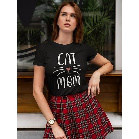 Cat Mom Women's Shaped T-shirt