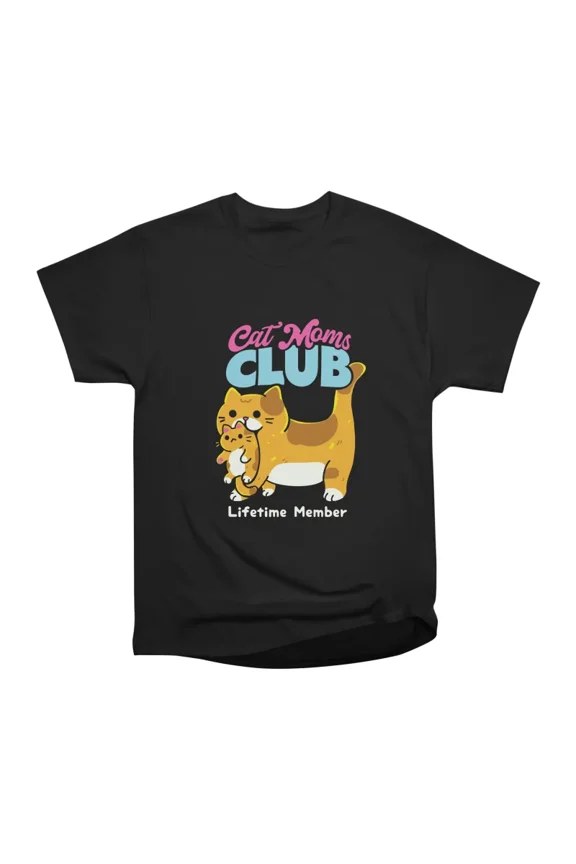 Cat Moms Club T-Shirt Tee Gift For Him Merch For Her Apparel For Friend