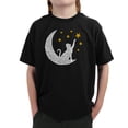 thumbnail image 1 of Cat Moon - Boy's Word Art T-Shirt, 1 of 2