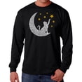 thumbnail image 1 of Cat Moon - Men's Word Art Long Sleeve T-Shirt, 1 of 2