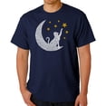 thumbnail image 1 of Cat Moon - Men's Word Art T-Shirt, 1 of 2